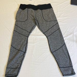 Duluth Trading Noga Plushcious Leggings-Black Heather XL